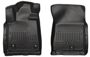 Toyota Tundra Floor Mats - Front - Husky Liners - Weatherbeater - Black - `12-`13